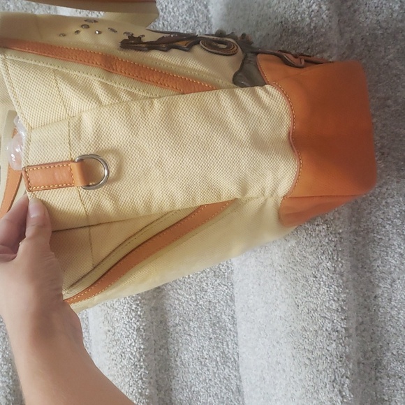 PRADA ULTRA RARE Vitello Daino Ocean Tote Grezzo Orange Authentic - Picture 4 of 12